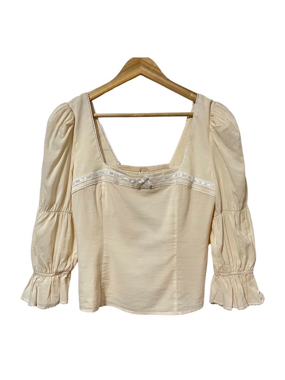 Reformation Amalie top in cream